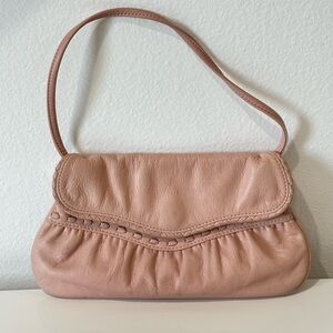 Junior Drake Leather Soft Pink Delicate Purse Clutch Excellent Condition